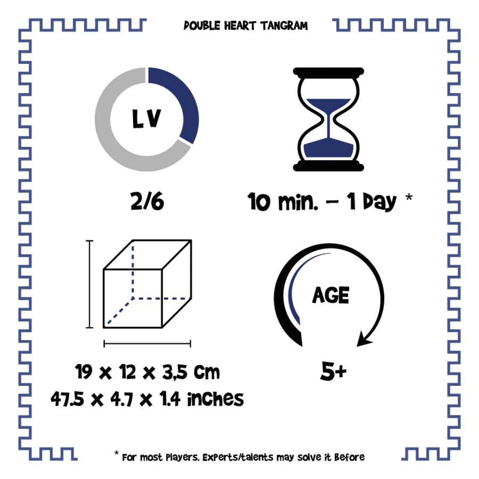 Heart Duo Wooden Tangram Puzzle Decor - Image 6