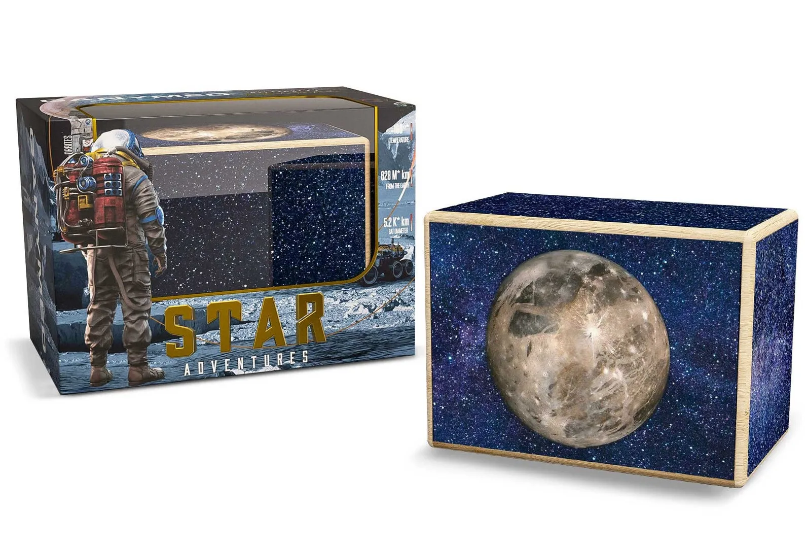 Ganymede Wooden Puzzle Box Shelf Decor - Image 3