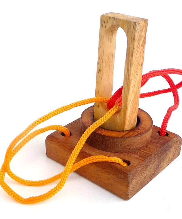 Pillar Form Wooden Puzzle Ornament