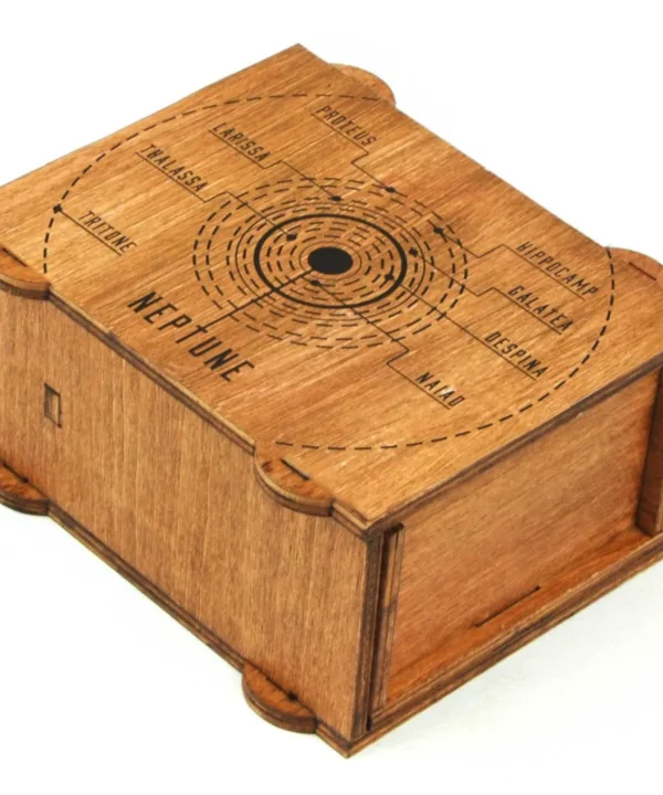 Neptune Wooden Secret Puzzle Box