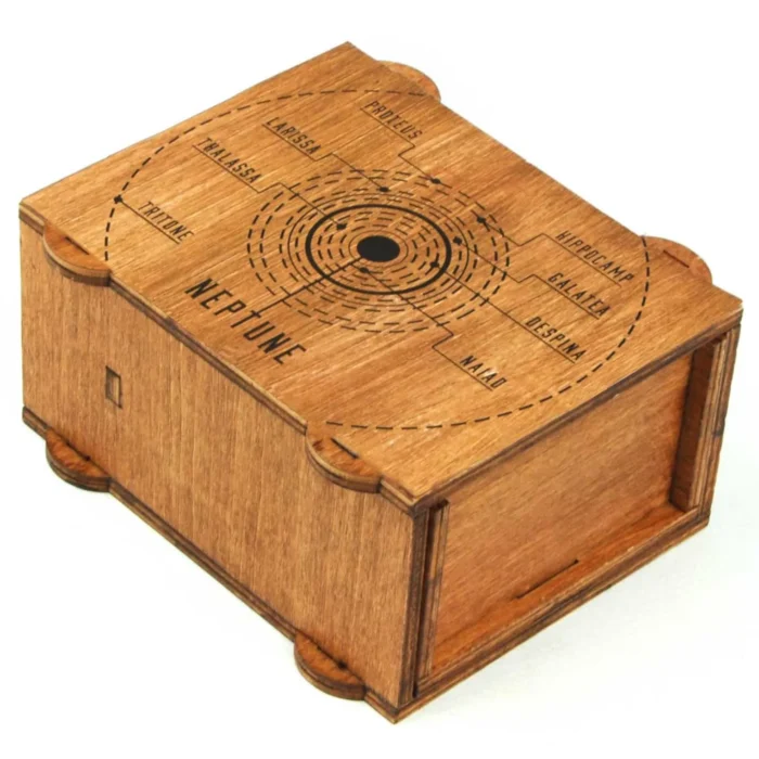 Neptune Wooden Secret Puzzle Box