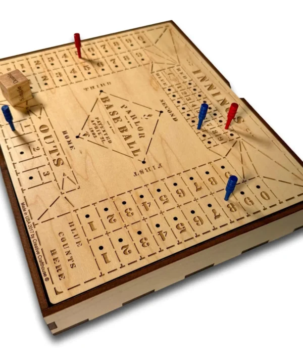 Classic Wooden Dice Baseball Table Game For Family