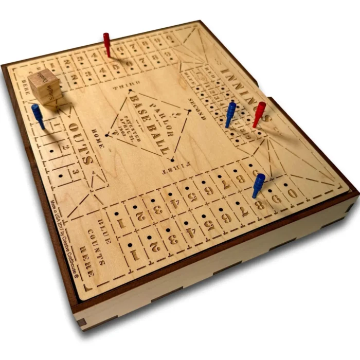 Classic Wooden Dice Baseball Table Game For Family