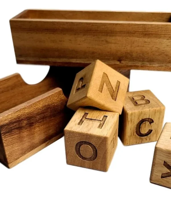 Alphabet Soup Wooden Word Puzzle Game For Letters